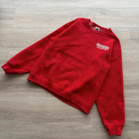 Fruit of the Loom Other - Indiana University Hoosiers Red Crewneck Sweatshirt Unisex M College VTG 90's
